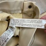 ZARA  faux leather pants high waist bone beige tan Photo 1