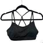 Gaiam  Padded Strappy Sports Bra Charcoal Gray Size Small Yoga Athletic Photo 0