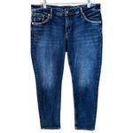 Silver Jeans  Boyfriend Fit Ankle Size 30 Embroidered Back Pockets Photo 1