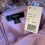 AQUA  Sleeveless V-Neck A-Line Long Evening Gown Purple Size 4 Formal Dress Photo 6
