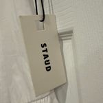 BNWT STAUD Dena White Mini Dress Size 8 Drop Waist Photo 6