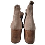 Blondo Laureece Waterproof Suede Ankle Booties Block Heel Side Zip Tan 10M Photo 3