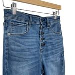 Abercrombie & Fitch Simone High Rise Raw Hem Jeans in Blue Size 27S Photo 5
