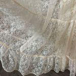 Gunne Sax Vintage  Cream Tiered Ruffled Gown Bridal Cottage Prairie 1970s dress Photo 11