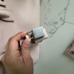 YSL Yves Saint Laurent Rose Pink Grained Calfskin Leather Baby Sac De Jour Bag Photo 11