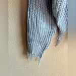 Polly & Esther Baby Blue Destructed Cable Knit Cropped Lightweight Sweater M Photo 2