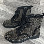 Madden Girl  Black Studded Combat Boots Photo 10