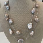 Handmade Long and large Baroque necklaces 19 inches long Photo 0