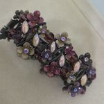 Vintage Garden Floral Bracelet Purple Photo 4
