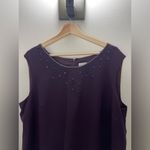 R & M Richards Vintage 90s Beaded Bi Layer Burgundy Sheath Midi Dress Size 18 Photo 1