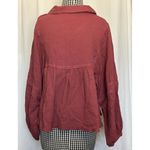 &merci &Merci Boutique Mauve Puff Sleeve Gauzy 100% Cotton blouse size Medium NEW! Photo 1