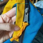 Vintage 90s Kelty blue and yellow day pack oversized fanny pack large capacity Photo 2