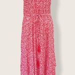 Apricot Red/White Floral Sleeveless Dress Size S (UK) = size Med/6 US NWT Photo 0