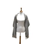 Design Imports Tribal Scarf Cream/Black One Size Black Photo 10