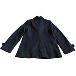 Babaton  Cashmere Blend Double Breasted Black Peacoat Coat Jacket Size Medium Photo 8
