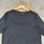 Athleta  Women’s Step Forward Sweatshirt Tee V-Neck Shortsleeve in Black M Photo 2