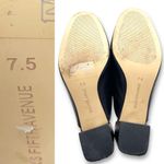 Saks 5th Avenue Saks Fifth Avenue Black Leather Block Heel Mules Size 7.5 Horsebit Loafer Slides Photo 14