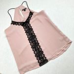EXPRESS Y2K Womens S Pink Lace Trim Strappy Going Out Tank Top Coquette Fairy Photo 0