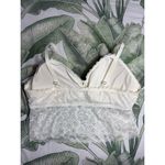 Aerie  Cream Lace Triangle Wireless Longline Bralette Bra Size XXL Photo 1