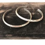 Vintage 2 Native American Design Sterling Silver Cuff Bracelets Price Firm Photo 1