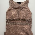 S City Studio Formal Nude Lace Gown with Beads and Rhinestones Photo 3