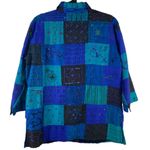 Chico's Chico’s 100% Silk Patchwork Beaded Embroidered Bohemian Jacket Size 2 Large Photo 1