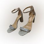 Elegant Silver Rhinestone Women's Heels Sz 8 Photo 1