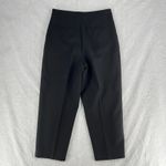 Anthropologie Exquise Dress Pants Womens M Black Stretch Side Zip Straight Leg Size M Photo 6