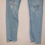 American Eagle AE Light Wash Denim Stretch Distressed Highest Rise Mom Jean 000 Photo 3