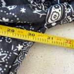 Sophie & Hailee Bandana Print Quilted Jacket Oversized Large Gray Photo 4