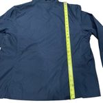 Ralph Lauren  size 2X windbreaker equestrian jacket navy blue leather trim Photo 3