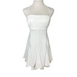 Lulus NWT  Women's Perfected Sweetness White Pleated Tiered Mini Dress Size XL Photo 2