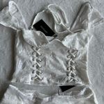 Generation Outcast Clothing OUTCAST CLOTHING DALIA CROP TOP MINI SKIRT WHITE SET Photo 5