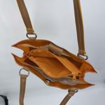 Vintage Style Colorful Illustration Vacation Beach Cafe Shoulder Bag Y2k PVC Orange Photo 9