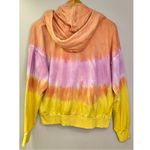 Young Fabulous and Broke Pink Orange Yellow Cowl Neck Tie-Dye Hoodie Sweatshirt Photo 3