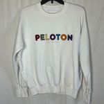 Peloton ‎ x Spiritual Gangster Crewneck Logo Sweatshirt Pullover White Small Photo 1
