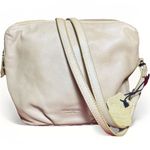 Margot New York Soft Pebbled Leather Small Crossbody Bag Mustard Yellow Photo 0