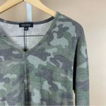 NEW La La Land XS Camo V Neck Fleece Long Sleeve Crop Top Buttery Soft Y2K Green Photo 8