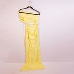 NEW For Love And Lemons Kyra Cut Out Knot Twisted Long Maxi Dress Neon Yellow XL Photo 3
