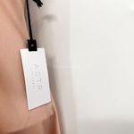 Anthropologie ASTR The Label Blush Pink Satin Silky Slip Dress Midi Side Slit Medium Cowl Neck Photo 12