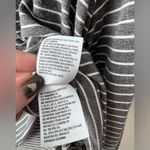 American Eagle  Soft & Sexy V-Neck Long Sleeve Tee Grey White Stripes Size Small Photo 7