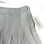 PacSun Eco Light Indigo Mid Rise Pleated Denim Mini Skirt NWT 25 Photo 6