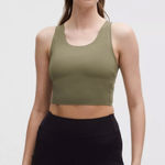 Lululemon  BNWT Fast and Free Tank Top Light In color Bay Leaf size large Photo 0