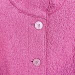 J. Jill Women Beet 100% Wool Sleeves Button Down Coat Size M Fuschia Pink Size M Photo 4