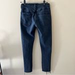 AGOLDE  Toni Mid Rise Straight Black Jeans Denim 27 Feral Wash Distressed Raw Hem Photo 1