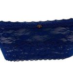 PINK - Victoria's Secret Victoria's Secret PINK Navy Blue Lace Bandeau Wire Free Medium Photo 3