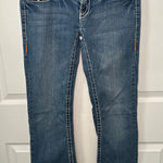 L.A. Idol Y2K Embellished Rhinestone Studded Denim Bootcut Jeans 7 Low Rise Blue Size undefined Photo 0