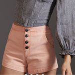 Anthropologie  Pilcro Wide Leg Sailor Shorts Lace Up Coral Size 30 NEW $90 Photo 1