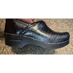 Dansko Clogs Professional Linen Patent Sz 36 (5.5) Black Metallic Rainbow Work Photo 12