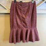 Pilcro and the Letterpress Anthropologie  Peplum Skirt Size 4 Dust‎ Rose Corduroy Photo 1
